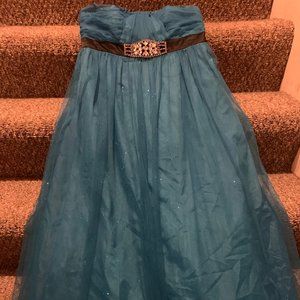 Blue Hailey Logan Strapless Dress